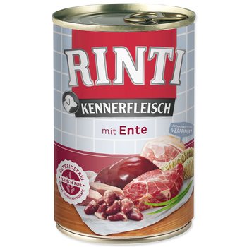 Konzerva Rinti Kennerfleisch Adult kachní srdce 400g-KS