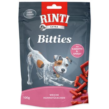 Pochoutka Rinti Bitties kuře s karotkou a špenátem 100g-KS