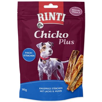Pochoutka Rinti Chicko Plus losos a kuře 80g-KS