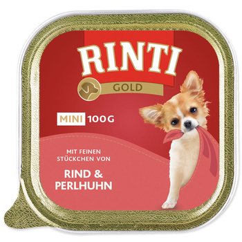Vanička Rinti Gold Adult Mini hovězí a perlička 100g-KS