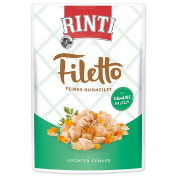 Kapsička Rinti Filetto Adult kuře a zelenina v želé 100g-KS