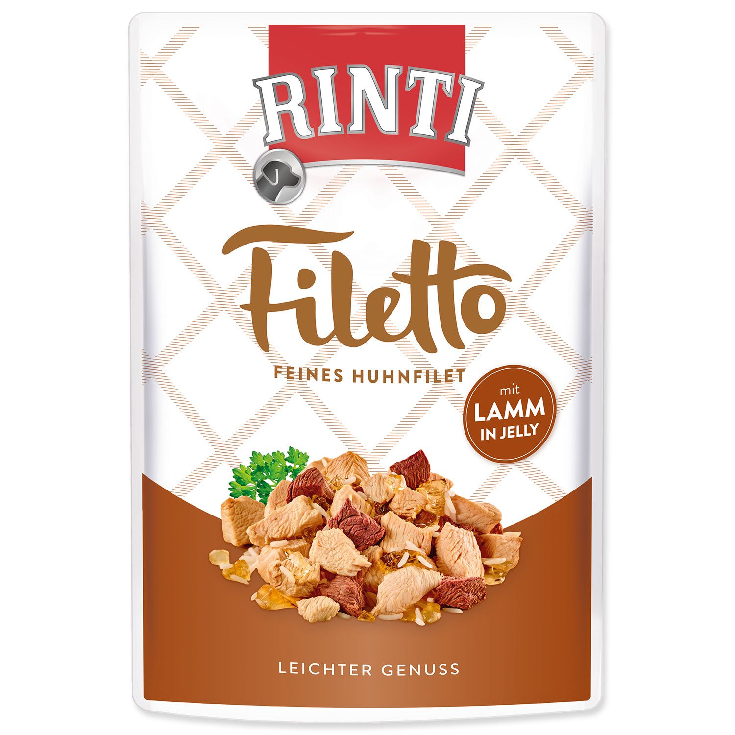 Kapsička Rinti Filetto Adult kuře a jehně v želé 100g-KS