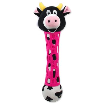 Hračka BeFun kráva plyšová s TPR gumou pro štěně 39cm-KS