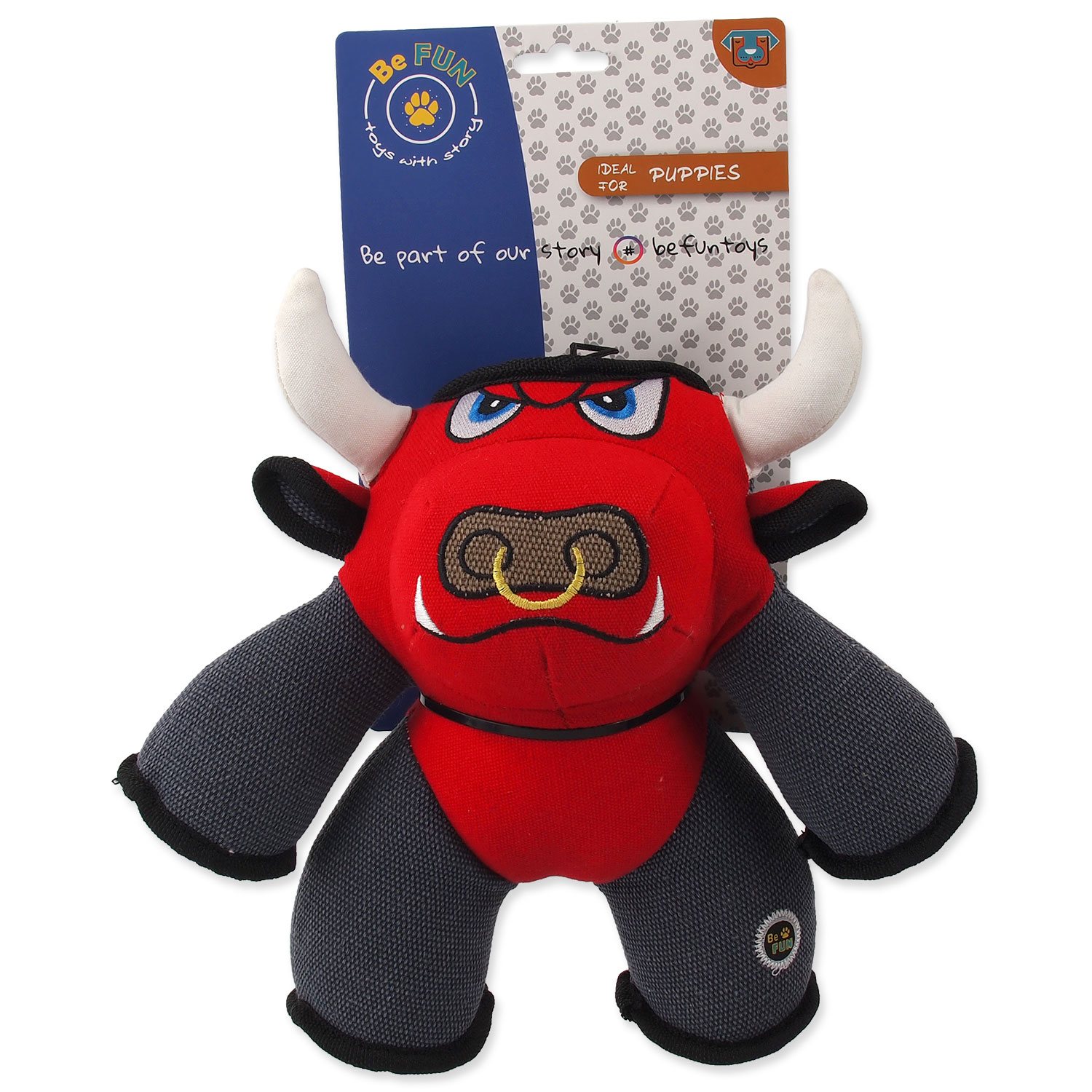 Hračka BeFun ANGRY býk pro štěně 25cm-KS