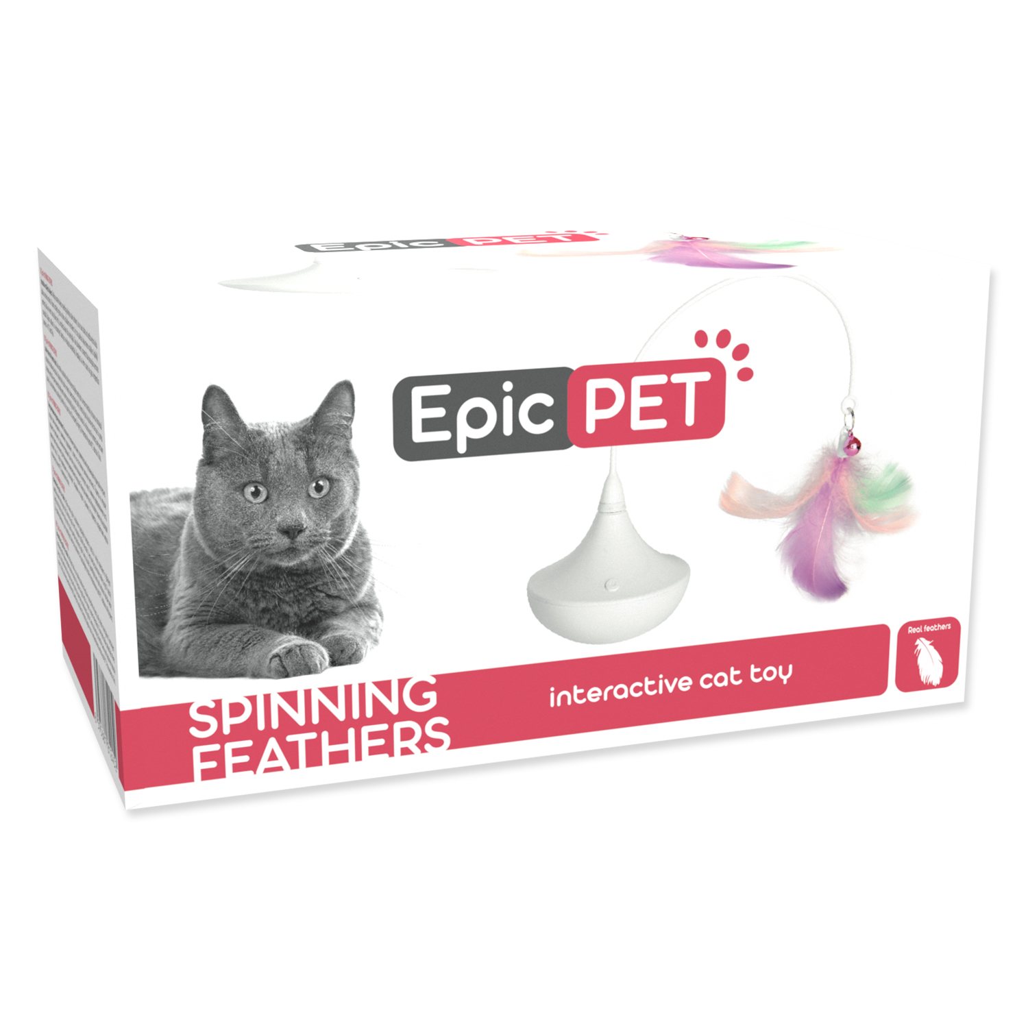 Hračka Epic Pet interaktivní točící bílá 8cm-KS