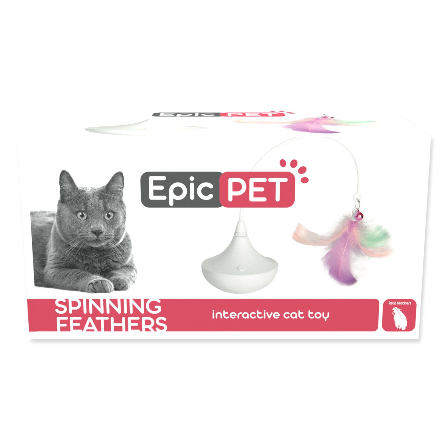 Hračka Epic Pet interaktivní točící bílá 8cm-KS