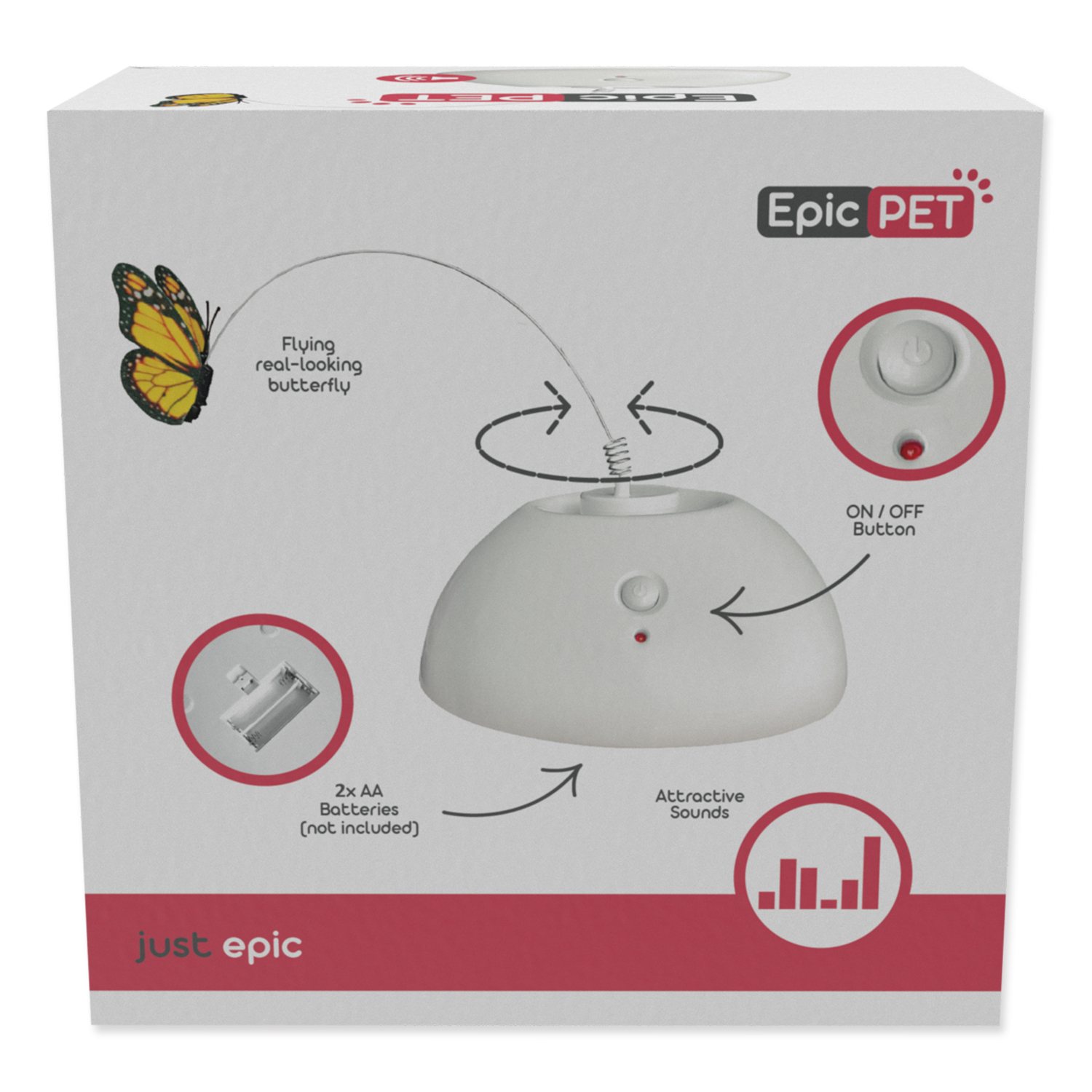 Hračka Epic Pet motýl interaktivní létající 13cm-KS