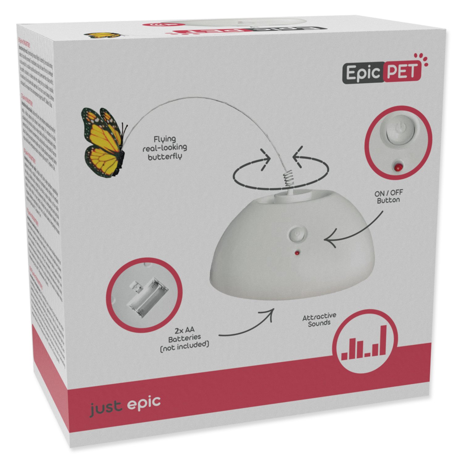 Hračka Epic Pet motýl interaktivní létající 13cm