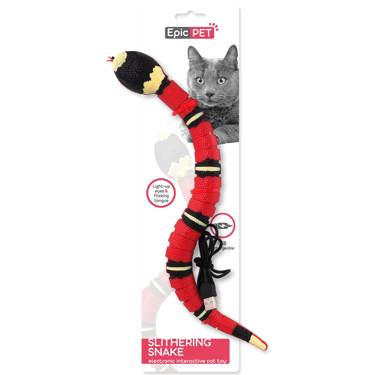 Hračka Epic Pet Slithering snake had interaktivní pohyblivý 38cm-KS