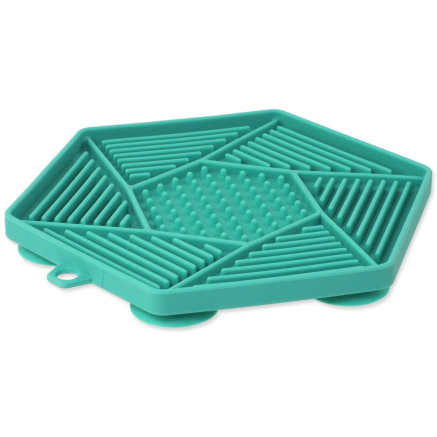 Podložka lízací Epic Pet Lick&Snack hexagon světle zelený 17x15cm-KS
