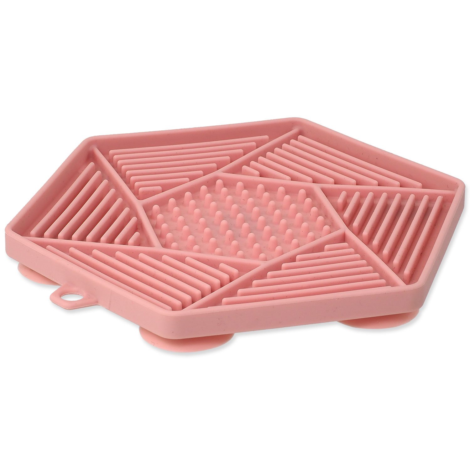 Podložka lízací Epic Pet Lick&Snack hexagon světle růžový 17x15cm-KS