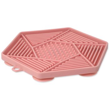 Podložka lízací Epic Pet Lick&Snack hexagon světle růžový 17x15cm-KS