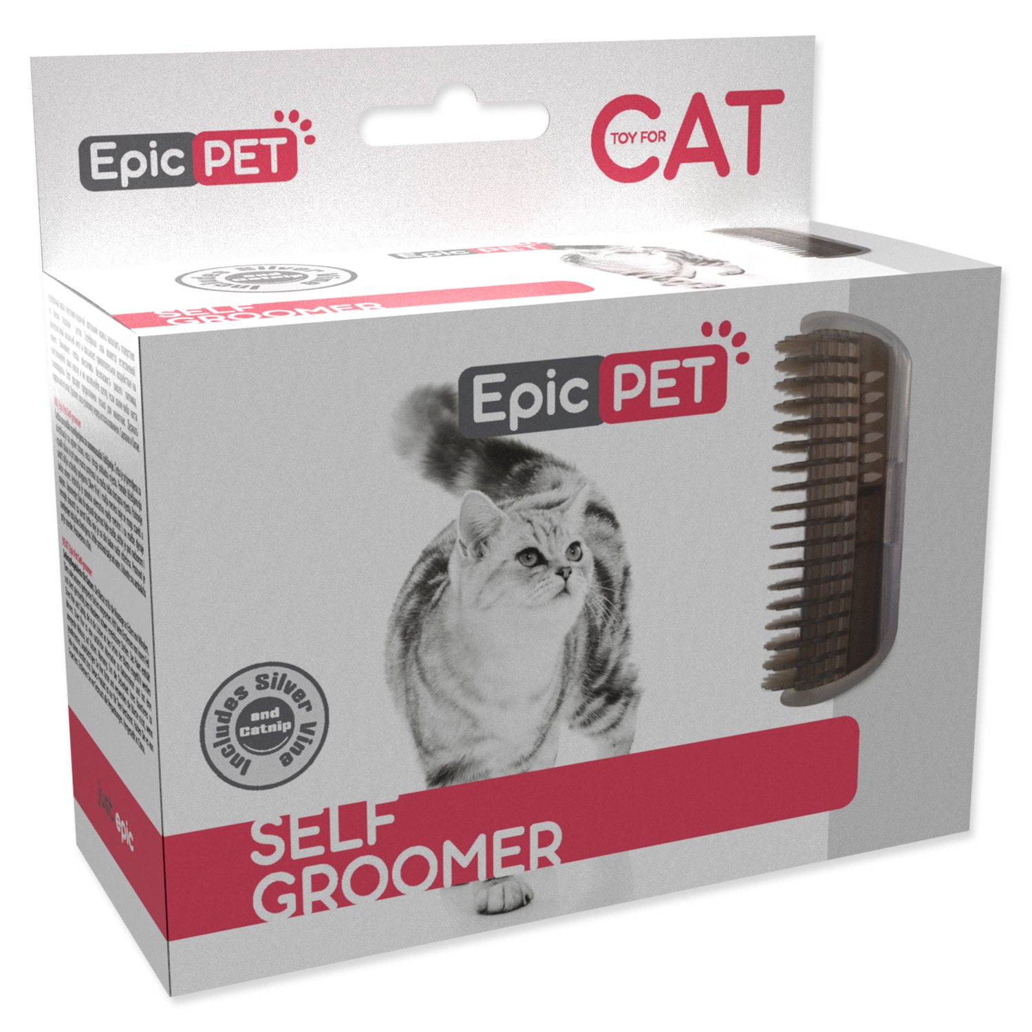 Kartáč Epic Pet rohový 8x12x5cm-KS