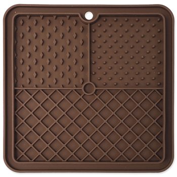 Podložka lízací Epic Pet Lick&Snack čtverec hnědý 20x20cm-KS