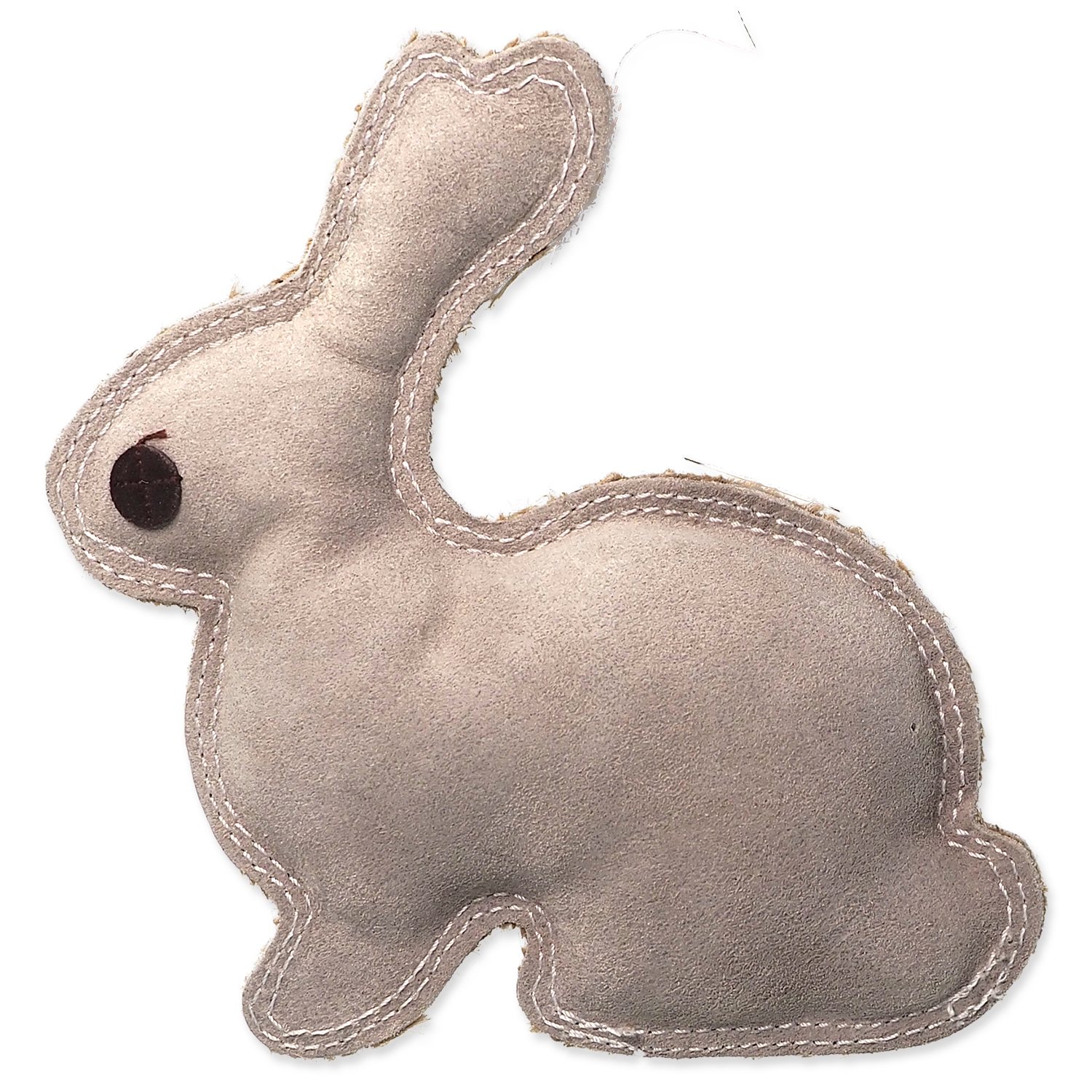 Hračka Dog Fantasy Dura-fused králík malý pískací, kůže a juta 20cm-KS