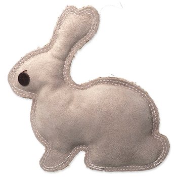 Hračka Dog Fantasy Dura-fused králík malý pískací, kůže a juta 20cm-KS