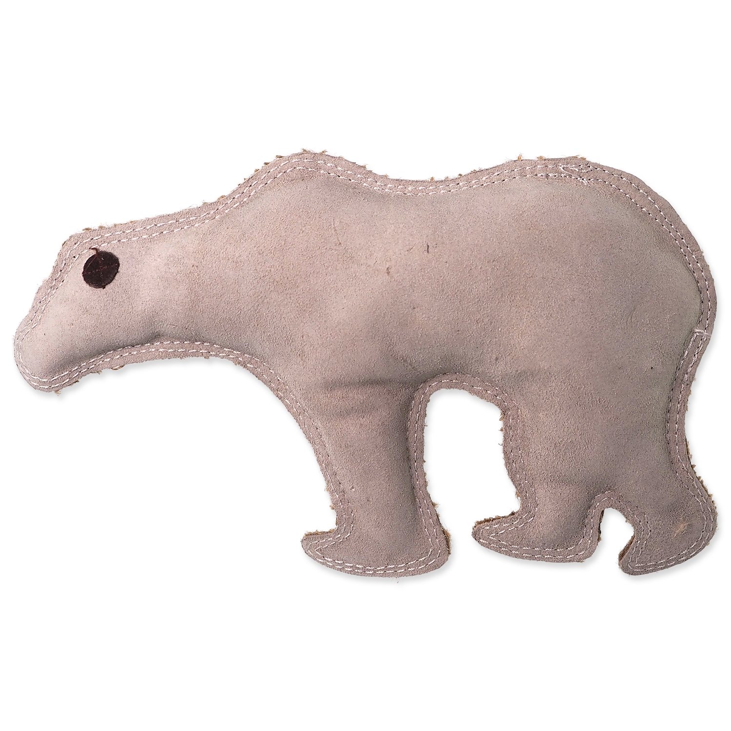 Hračka Dog Fantasy Dura-fused medvěd pískací, kůže a juta 28cm-KS