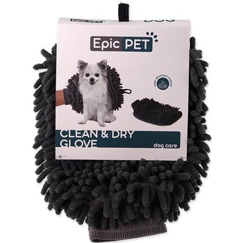 Osuška rukavice Epic Pet Clean and dry glove šedá 24x17,5cm-KS