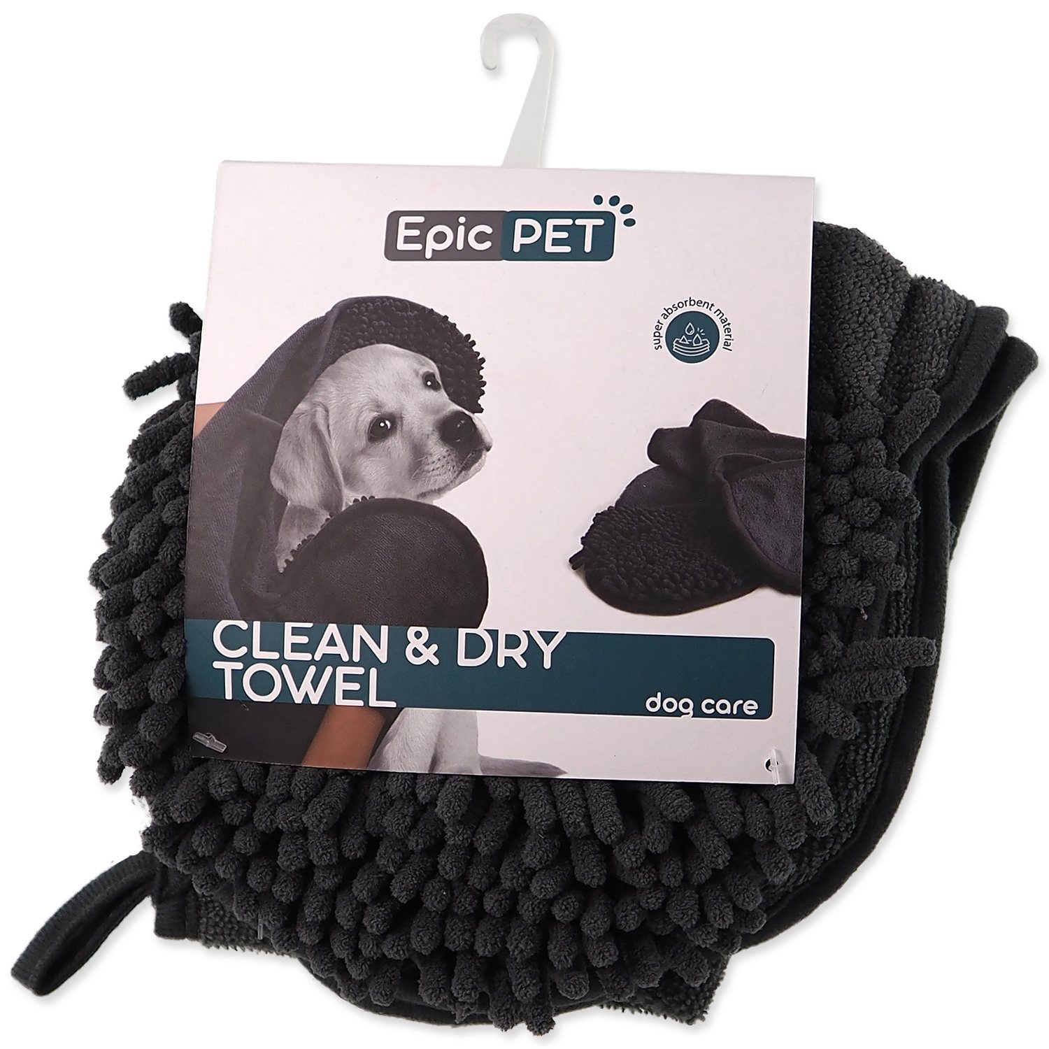 Osuška Epic Pet Clean and dry towel osuška šedá 76x40cm-KS