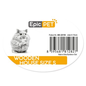 Domeček Epic Pet dřevěný S 13cm-KS