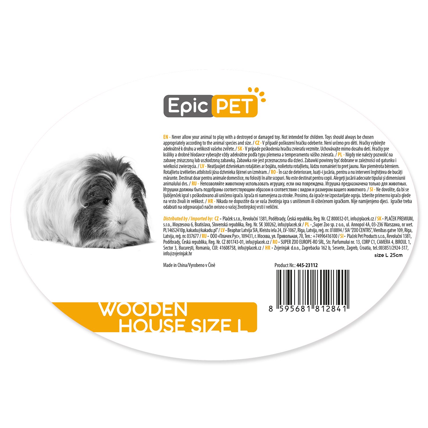 Domeček Epic Pet dřevěný L 25cm-KS