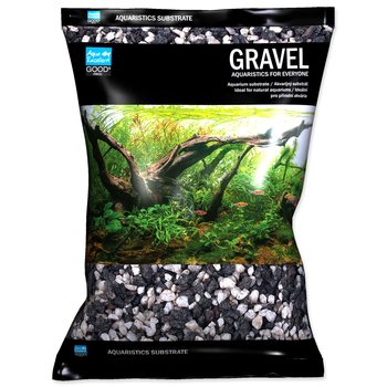 Drť Aqua Excellent černá bílá 4-8 mm 3kg-KS