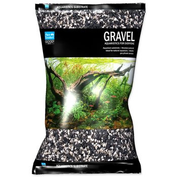 Drť Aqua Excellent černá bílá 4-8 mm 8kg-KS