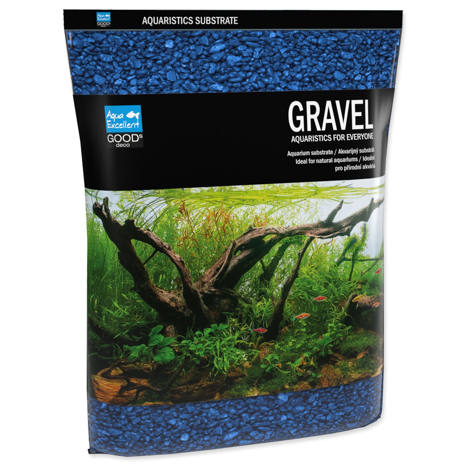 Písek Aqua Excellent ledově modrá 3-6mm 3kg-KS