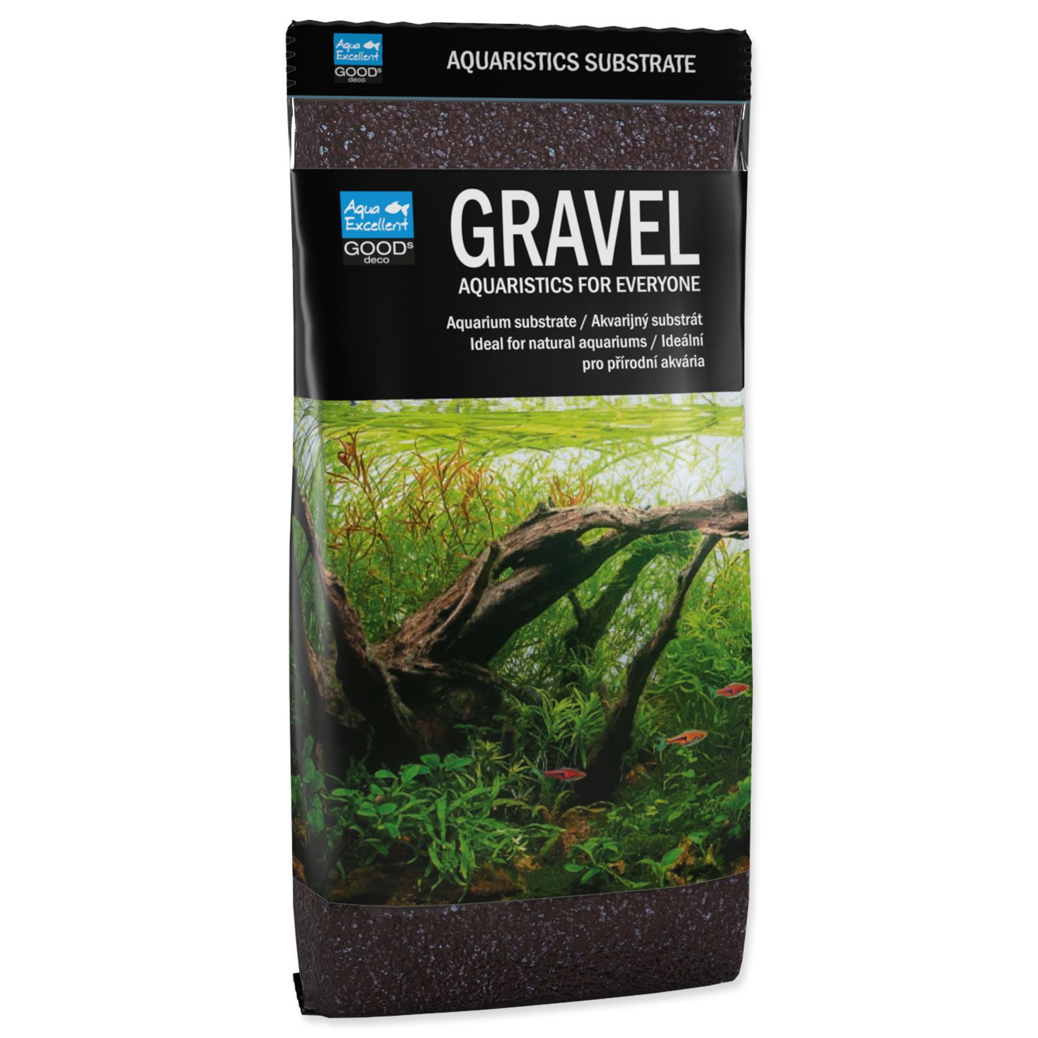 Písek Aqua Excellent hnědá 1,6-2,2mm 1kg-KS