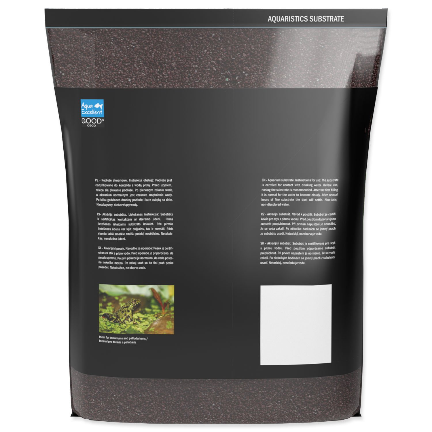 Písek Aqua Excellent hnědá 1,6-2,2mm 3kg-KS