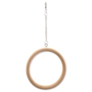 Hračka Bird Jewel houpačka dřevo kruh 15cm-KS