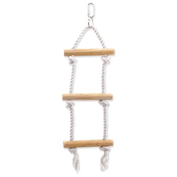 Hračka Bird Jewel závěsná dřevo a provaz 12x40cm-KS