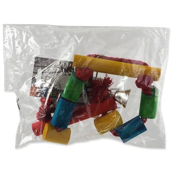 Hračka Bird Jewel houpačka dřevěná s lanem barevná 25cm-KS