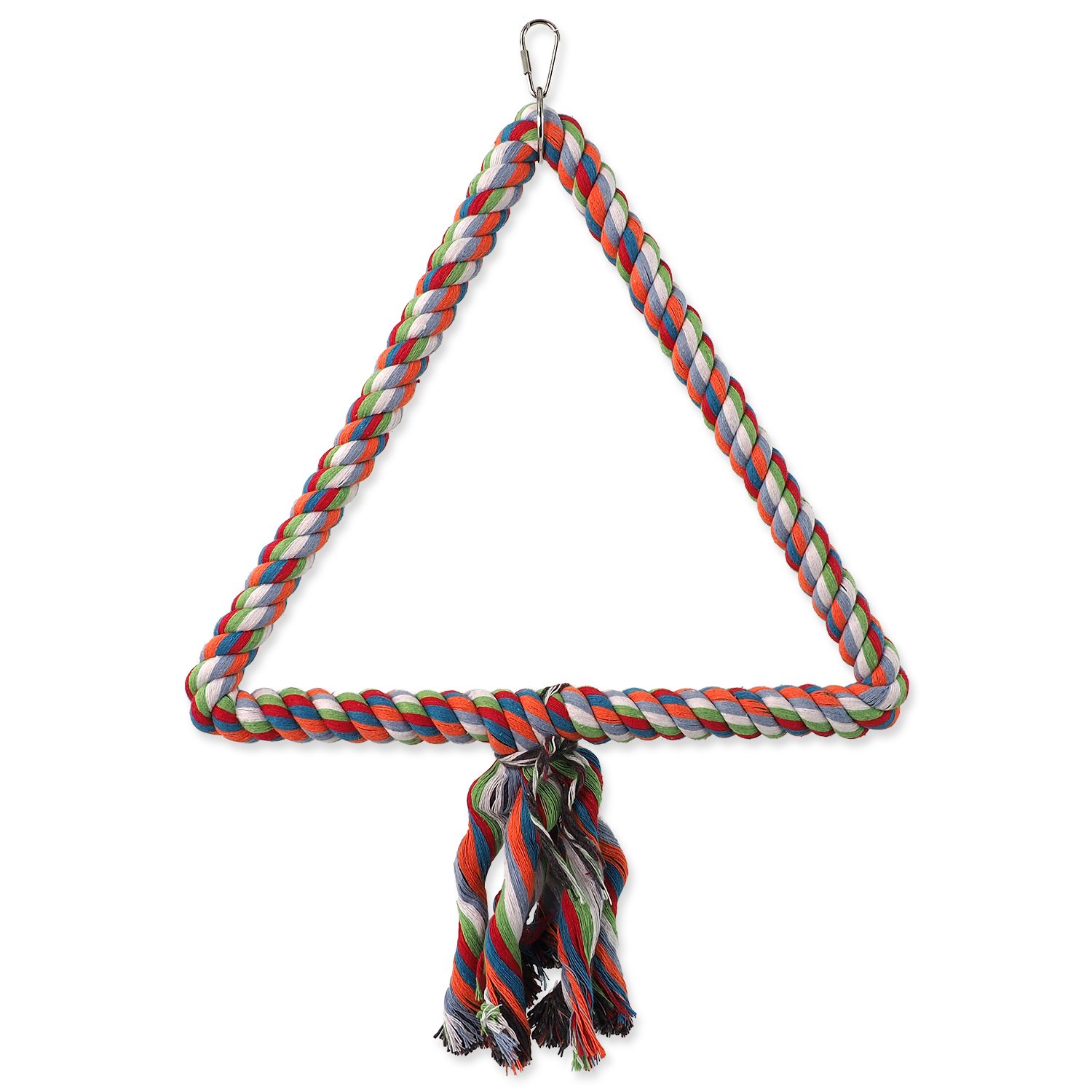 Hračka Bird Jewel houpačka s provazy barevná 40x32cm-KS