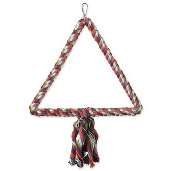 Hračka Bird Jewel houpačka s provazy barevná 40x32cm-KS