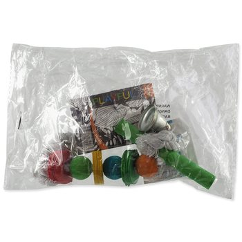 Hračka Bird Jewel závěsná dřevěná hrazda se zvonkem 30cm-KS