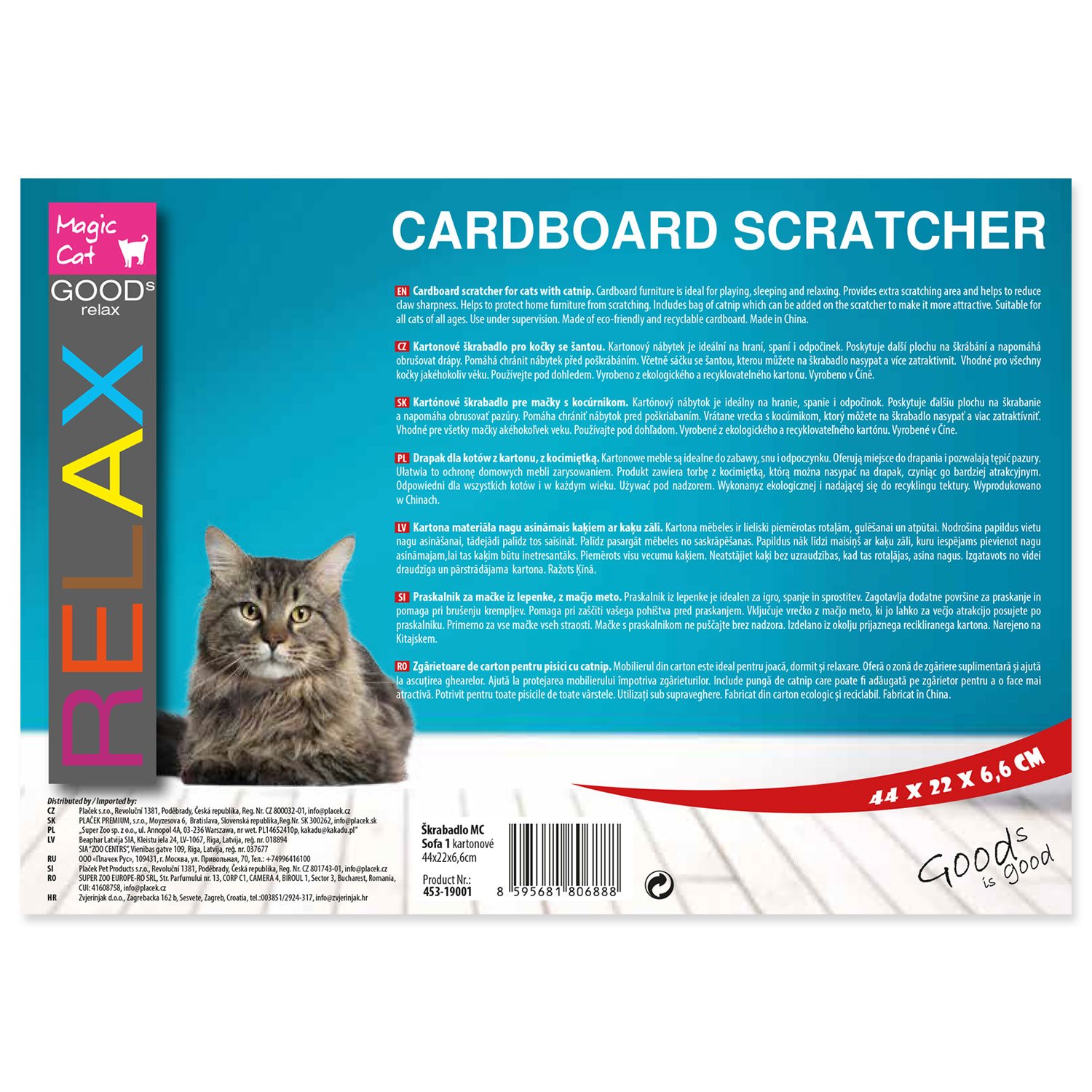 Škrabadlo Magic Cat Sofa 1 kartonové 44x22x6,6cm-KS