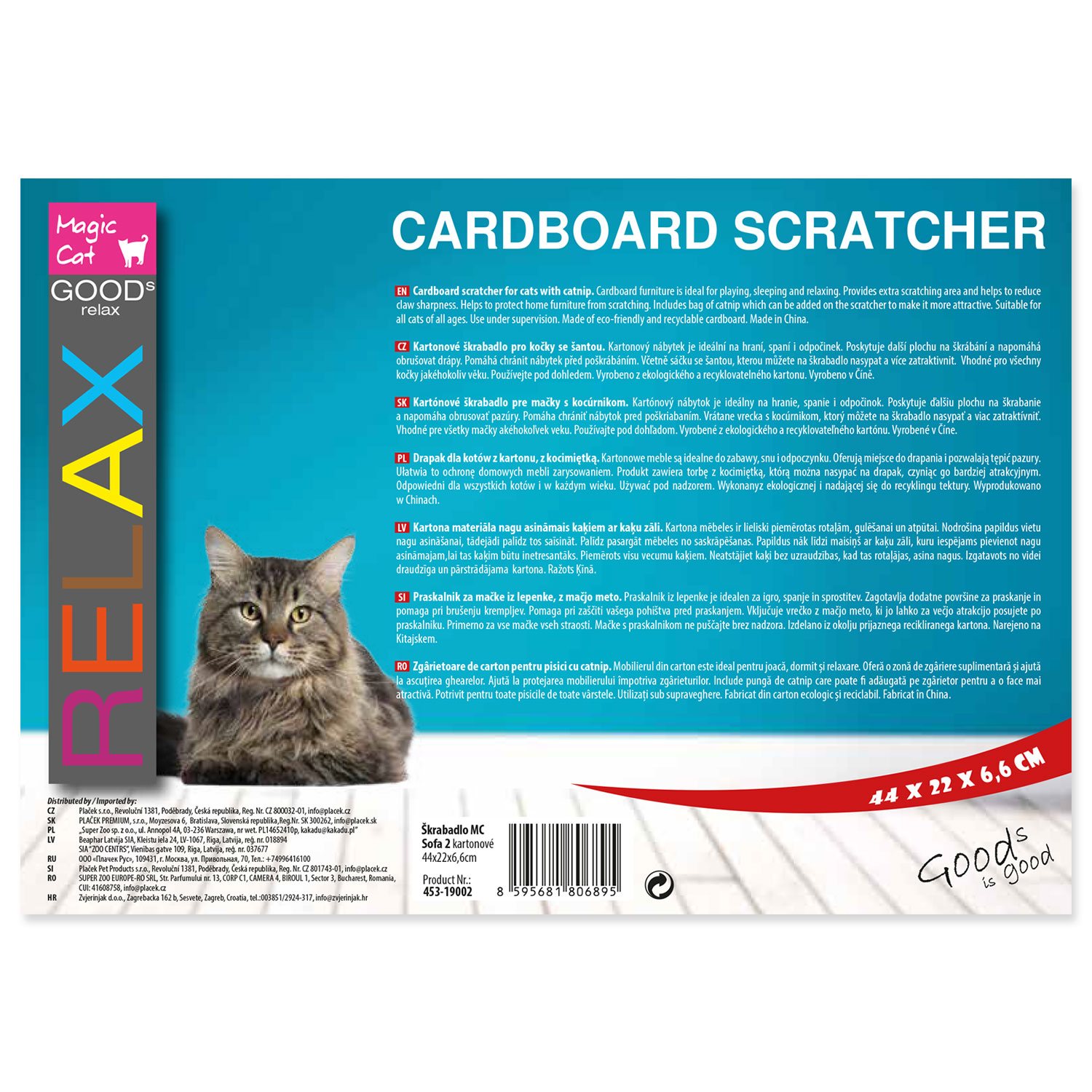 Škrabadlo Magic Cat Sofa 2 kartonové 44x22x6,6cm-KS
