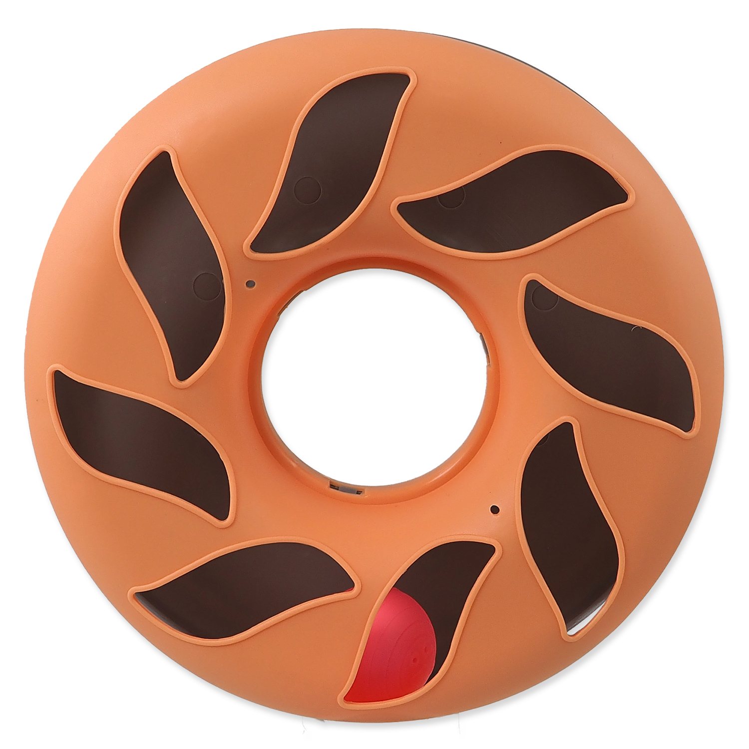 Hračka Magic Cat koulodráha kruh oranžovo-šedá 25x25x6,5cm-KS