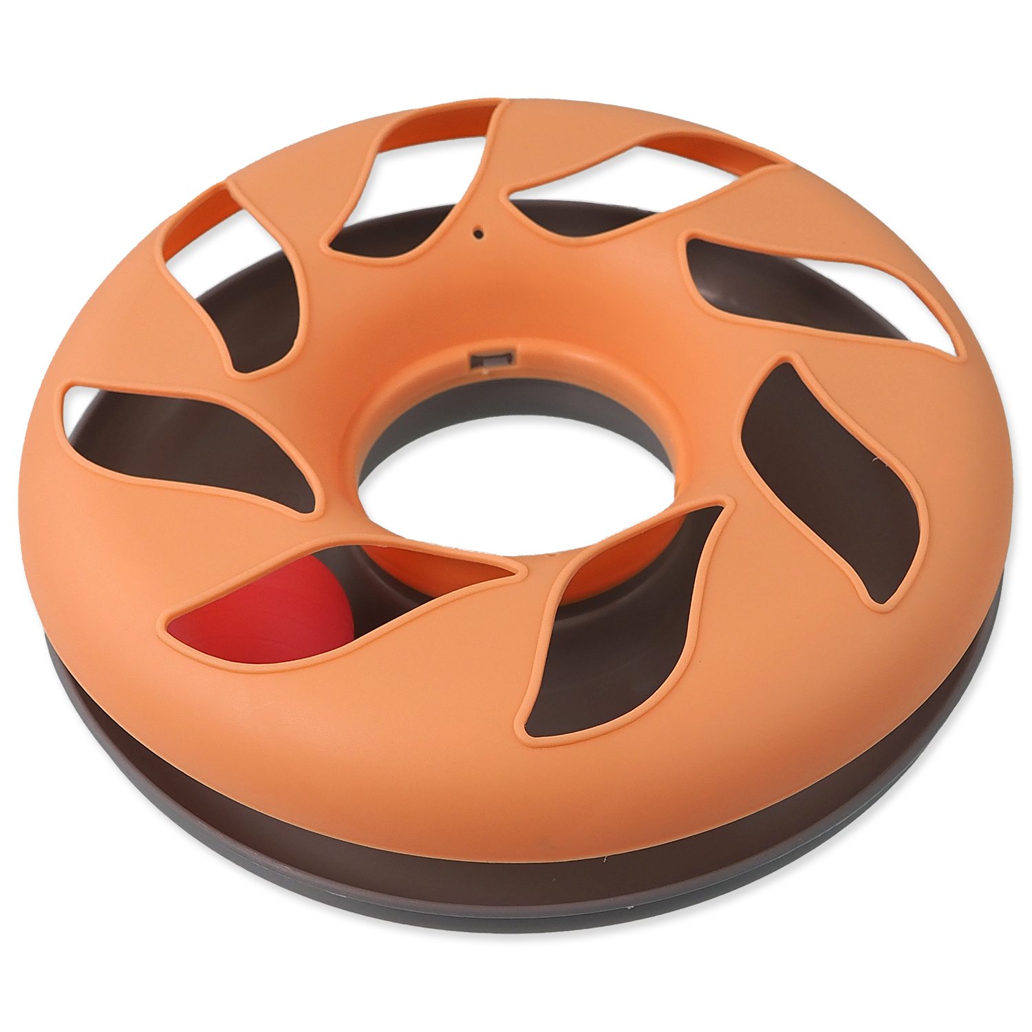 Hračka Magic Cat koulodráha kruh oranžovo-šedá 25x25x6,5cm-KS