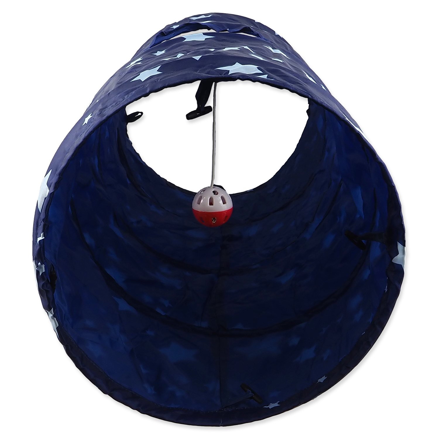 Tunel Magic Cat modrý s hvězdami 90x35cm-KS