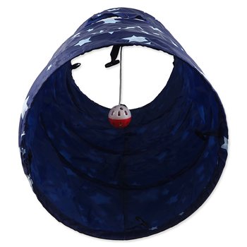 Tunel Magic Cat modrý s hvězdami 90x35cm-KS