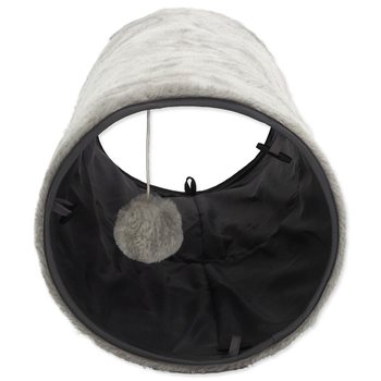 Tunel Magic Cat plyš šustící šedý 50x24cm-KS