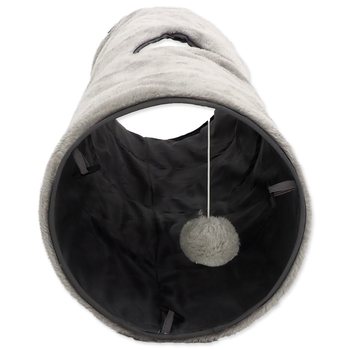 Tunel Magic Cat plyš šustící šedý 90x24cm-KS