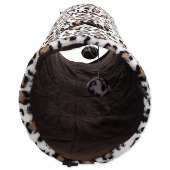 Tunel Magic Cat plyš, vzor leopard 120x24cm-KS
