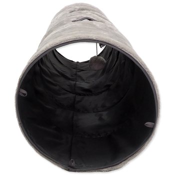 Tunel Magic Cat XL plyš šedý 150x35cm-KS