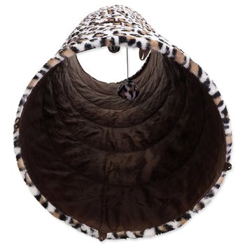 Tunel Magic Cat XL plyš leopard 150x35cm-KS