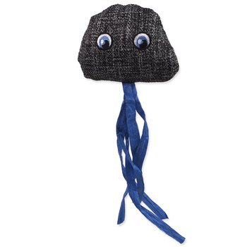 Hračka Magic Cat Natural Fun medúza s šantou kočičí šedá 8cm -KS