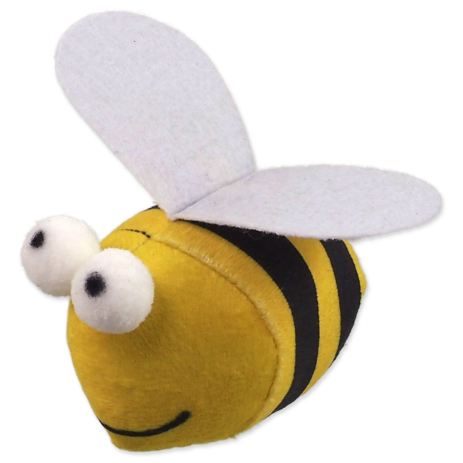 Hračka Magic Cat Rainbow Relax včelka s šantou kočičí žlutá 10cm-KS