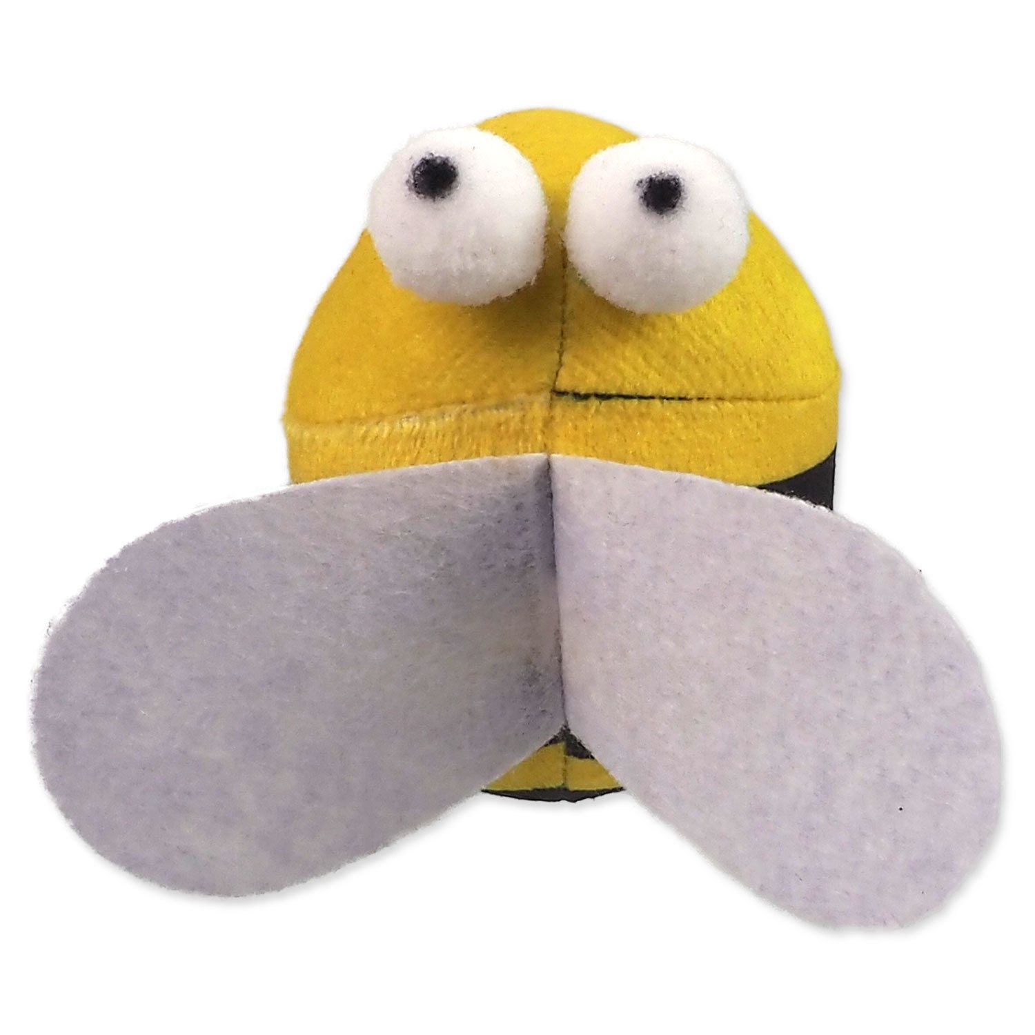 Hračka Magic Cat Rainbow Relax včelka s šantou kočičí žlutá 10cm-KS